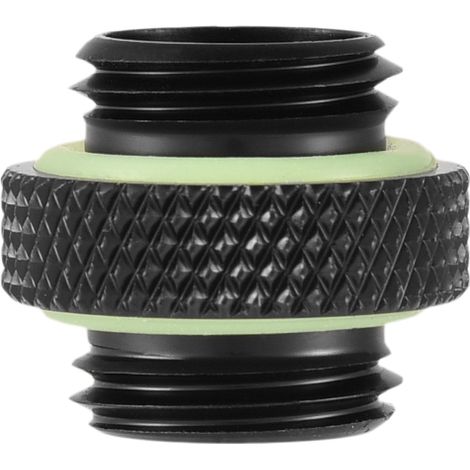 Raccord G1/4 court noir - Adaptateur pour système de refroidissement PC watercooling (1/5)
