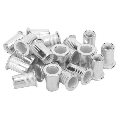 200pcs Professional Aluminum Threaded Rivet Nuts M6 Fastener Accessories (1/5)