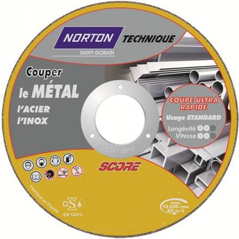 Disque de tronconnage Norton Technique Score Ø125 -66252832881