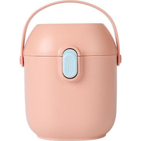 Boîte de Rangement Portative pour Snacks et Fruits, Distributeur de Lait en Poudre Bébé Grande Capacité Voyage Rose Mignon (1/5)