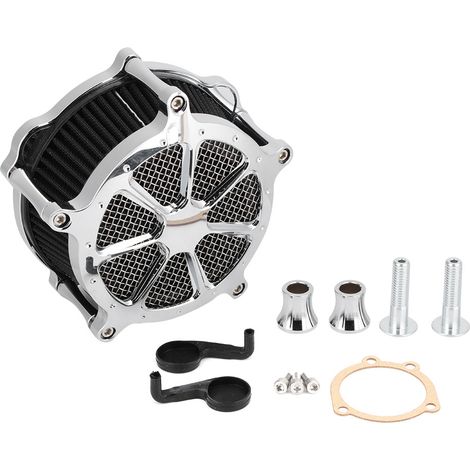 Filtre à air argenté modifié pour moto Harley Sportster XL883 XL1200 (modèle 883 RSD) (1/5)