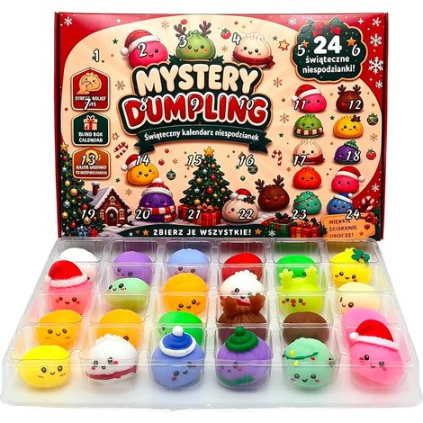 Calendrier De L'Avent Squishy 2026,24 Jours De Dumpling Adventskalender (1/5)