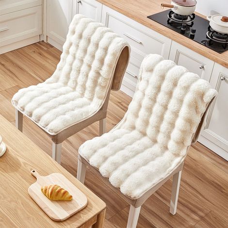 Coussin Siège Et Dossier - Molletonné Antidérapant Pour Chaise Tabouret Canapé - 40x53 15 Pouces - Avec Sangles Et Design Pliable (1/5)