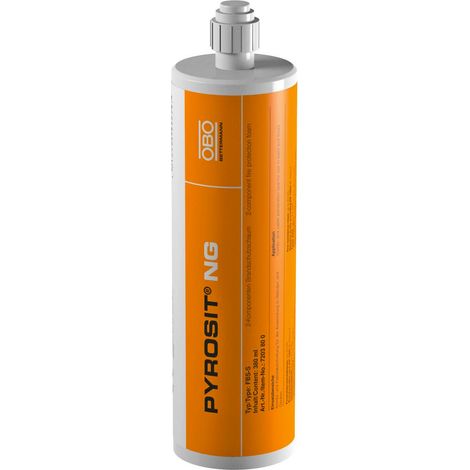 OBO Bettermann Espuma cortafuegos en cartucho 380ml Espuma cortafuegos de PU de 2 componentes rojo óxido, 7203800