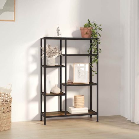 vidaXL Book Shelf 80x30x120 cm Steel and Engineered Wood (1/5)