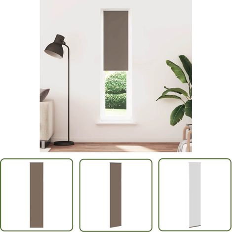 vidaXL Store enrouleur occultant café 45x230cm largeur du tissu 40,7cm (1/5)