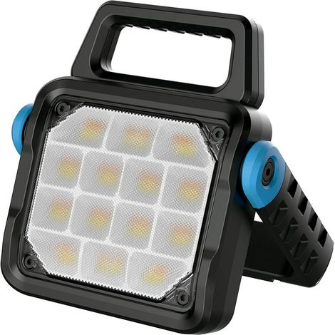 Foco led profesional de trabajo fp-40, recargable, 4cct, 60 w, 6500 lm, 8000 mah, 224 x 53 x 245 mm