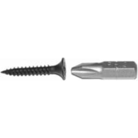 Boite de 1000 vis TTPC pour plaque plâtre - 3.5x25 + embouts - V11TTPC25/V25