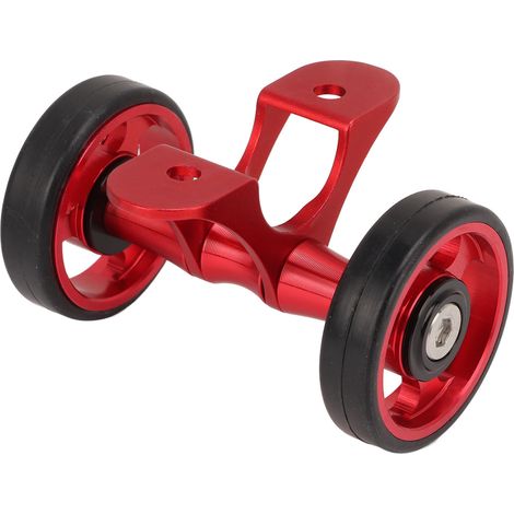 Easywheel Fahrradschutzblech mit Doppelrollen für Brompton Falträder und Dahon (rot) (1/5)