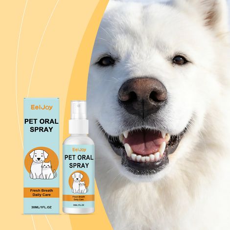 Atemerfrischendes Spray für Haustiere – Sanfte Pflege für die Zahngesundheit von Katzen und Hunden, tägliches Erfrischungsspray mit angenehmem Duft – 30 ml -- DE (1/5)