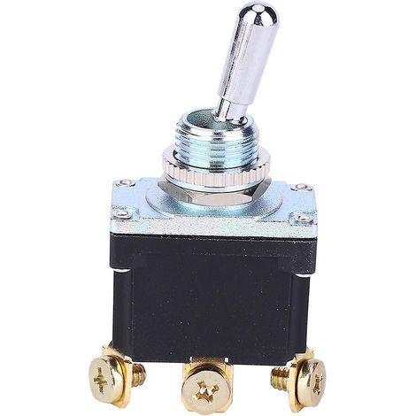 Interrupteur à bascule étanche T501B, 3 broches ON-ON, base en plastique, 15 A 250 V CA / 20 A 125 V CA (1/5)