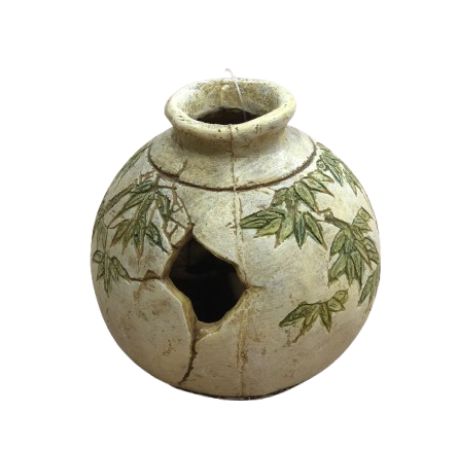 Vaso tondo c/fiori M Croci