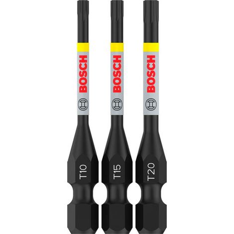 Bosch PRO Torx Impact Bit Set, T10, T15, T20, 55 mm, 3 Stück (1/5)