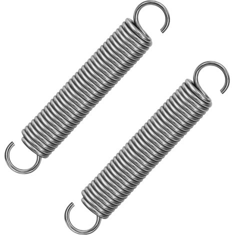 Traction Spring 150 mm Tension Springs with Hooks Stainless Steel Springs Wire Diameter 3.5 mm Outer Diameter 25 mm Force 30 kg 2 Pieces (1/5)