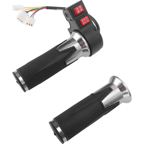 Paar 3-Gang-Gasgriffe für Elektrofahrräder mit Vorwärts- und Rückwärtsgang. (1/5)