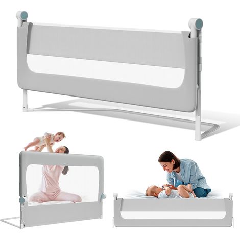 Wolketon 150CM Spondina pieghevole per neonati/bambini Spondina pieghevole per letto Barriera protettiva per neonati in camera da letto