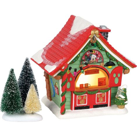 Lotto Albero di Topolino 15cm Rosso Verde Disney D56