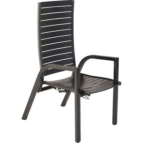 Siros Set 5tlg. 4 Sessel, Gasdruckfeder, 1 Ausziehtisch