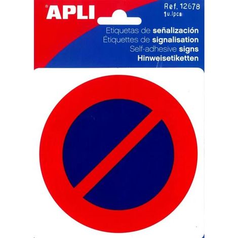 Pictogramme Interdiction de se stationner 114x114 mm