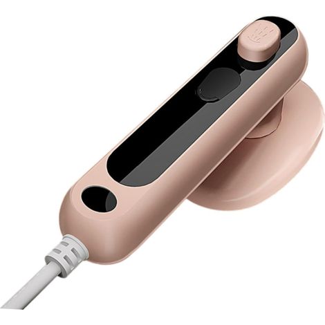 Fer à vapeur portatif, réservoir d'eau compact de 80 ml, 19,3 x 7,1 cm, idéal pour les voyages et la maison, rose