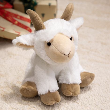 Mouton Peluche - 23 cm - Décoration Intérieure Canapé Lit - Jouet Enfant Cadeau Noël Anniversaire - 1 Pièce (1/5)