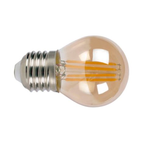 Bombilla con filamento Led mini globo vintage DUOLEC E27 luz cálida 4W - (1/2)