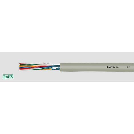 Helukabel 33003 Conduttore per telecomunicazioni, J-Y(ST)Y 4 x 2 x 0.6 mm² Grigio 100 m