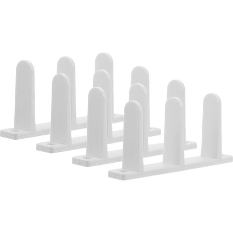4 pièces guide de sol pour porte de grange coulissante, plastique (1/5)