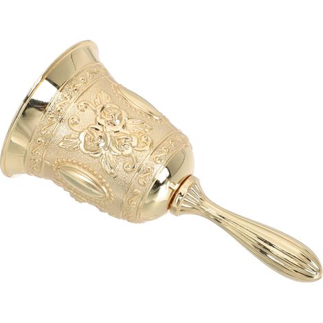 Accessoire Artisanal en Alliage de Zinc Or Petite Cloche Décorative et Fête de Noël et Ornement Créatif pour Décoration Maison pour École ou Usage Domestique (1/5)