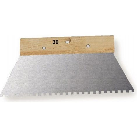 Spatule à colle 30 cm avec manche bois – Lame en acier verni - Mondelin