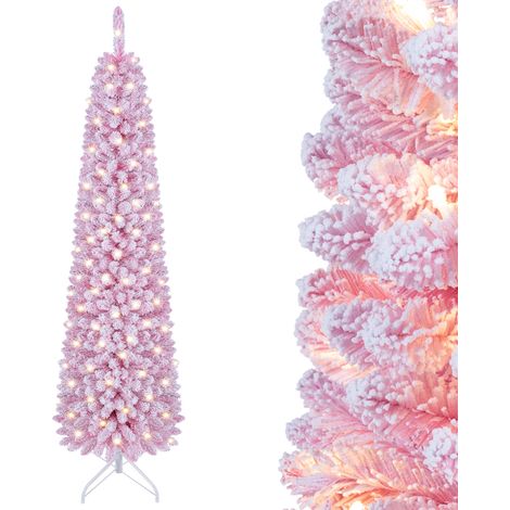 CASART Realistic Fir Tree 140 Warm White LED Lights 8 Modes 392 Branch Tips (1/5)