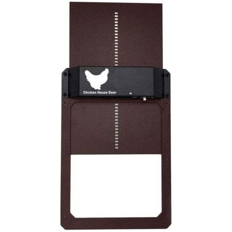 Ouvre-Porte Automatique Pour Poulailler - Capteur Lumière - Étanche IP44 - 35 x 24 x 3,7 cm - 1 Pièce (1/4)
