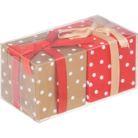 Namenskärtchen-Ständer mit Geschenk-Motiv, 2er-Set (1/3)