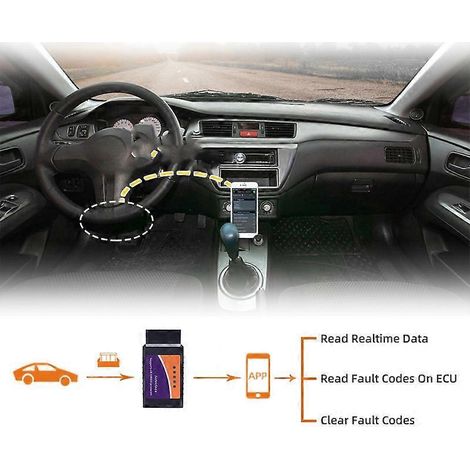 ELM327 OBD2 Bluetooth-Scanner für Fahrzeuge, Kfz-Diagnosegerät, OBDII-Fehlerlesegerät