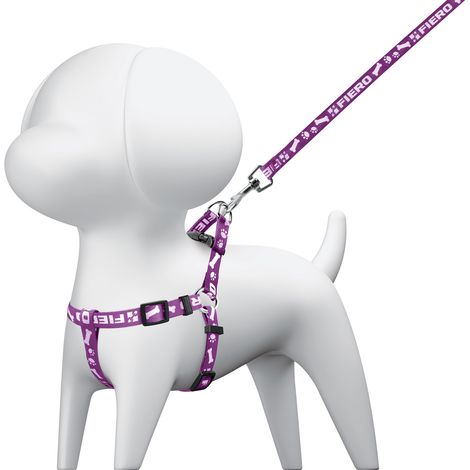 Correa para perro con pechera - 1,1 m - 1 cm
