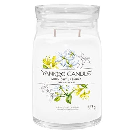 Vela blanca Yankee Candle Signature Jazmín de Medianoche