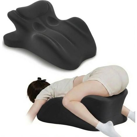 Cuscino ergonomico inclinato a un angolo perfetto di 27°, cuscino multifunzionale in memory foam (nero) (1/5)