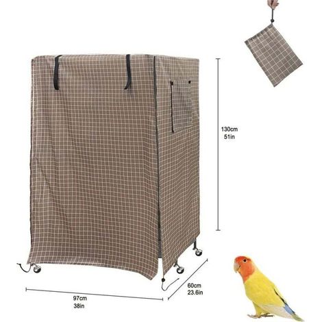 Washable Dustproof and Windproof Cover for Bird Cage 97 x 60 x 130 cm (1/4)