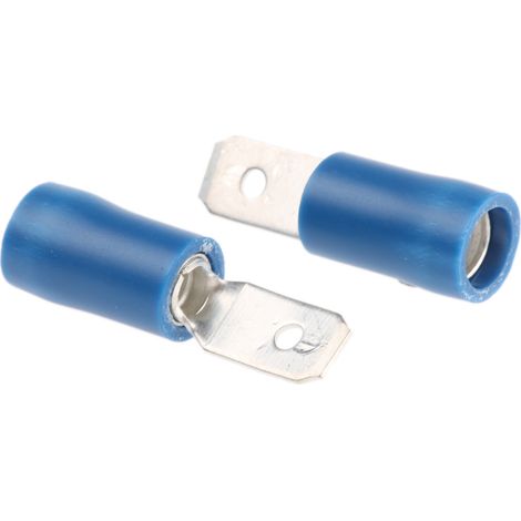Cosse faston RS PRO, Isolé, Bleu