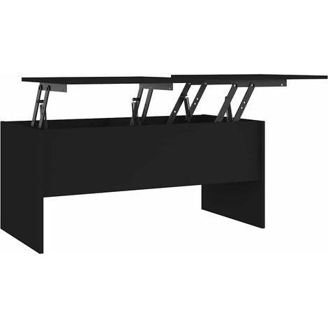 Maison Exclusive - Mesa de centro madera de ingeniería negro 102x (1/5)