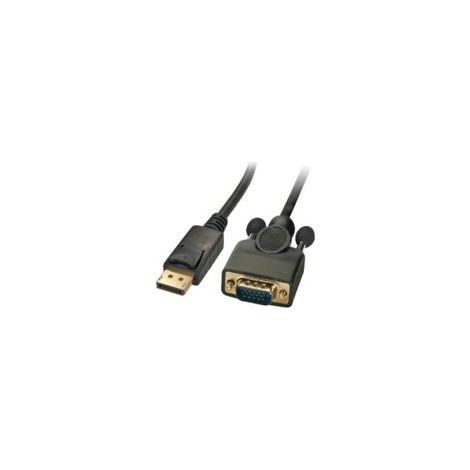 MicroConnect - Videokonverter - DisplayPort - VGA - Schwarz (1/2)