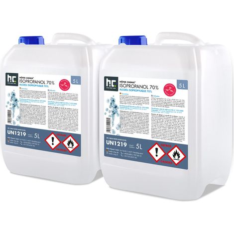 2x 5 L Isopropanol 70%