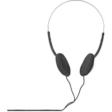 Auriculares supraaurales con cable 35 mm longitud del cable 120 m negro