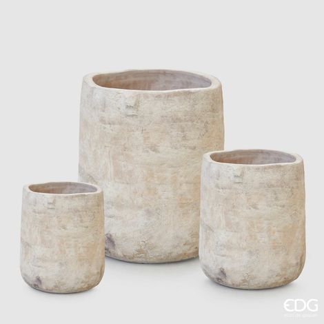 EDG Vaso Saigon Cilindro Avorio H 39