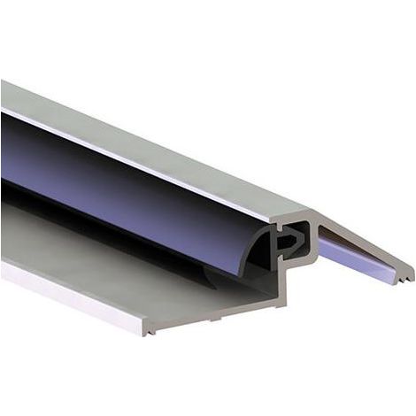 AKW 2 porta di arresto per vite ALU Silver.Br50xh15xl1000