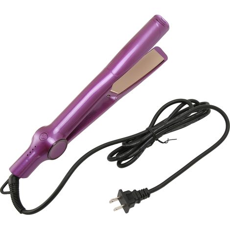 Fer à lisser/boucler 2 en 1 à chauffage rapide, revêtement céramique ionique négatif, prise standard américaine, 100-240 V (1/5)