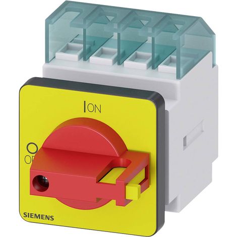 Interruttore-sezionatore Rosso, Giallo 3 poli 6 mm² 16 A 690 V/AC Siemens 3LD20220TK13 (1/3)