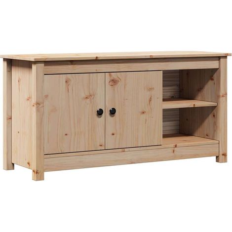 Mueble de TV de madera maciza de pino 103x36,5x52 cm vidaXL