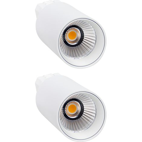 Confezione da 2 proiettori LED da binario Klynder Medium 20 W, 15