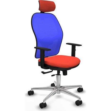 Siège de bureau piqueras y crespo Jorquera bleu bali mousse haute densité (1/2)
